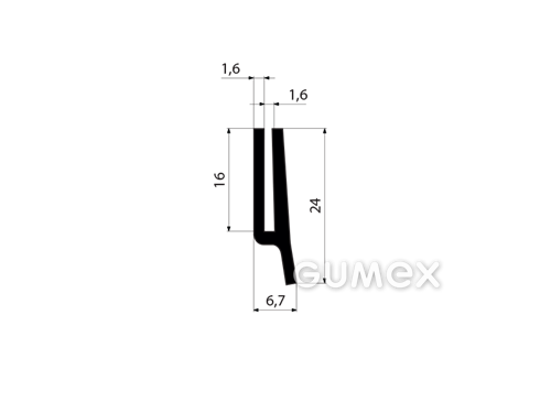 GUMMIPROFILE U-FORM - EPDM